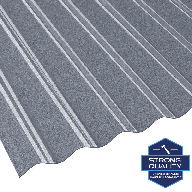 Lichtplatte BioLine Strong aus PVC von Friedrich von Lien AG in Anthrazit mit Frost-Effekt, Breite: 90 cm, Dicke: 0,23 cm - Bild 1