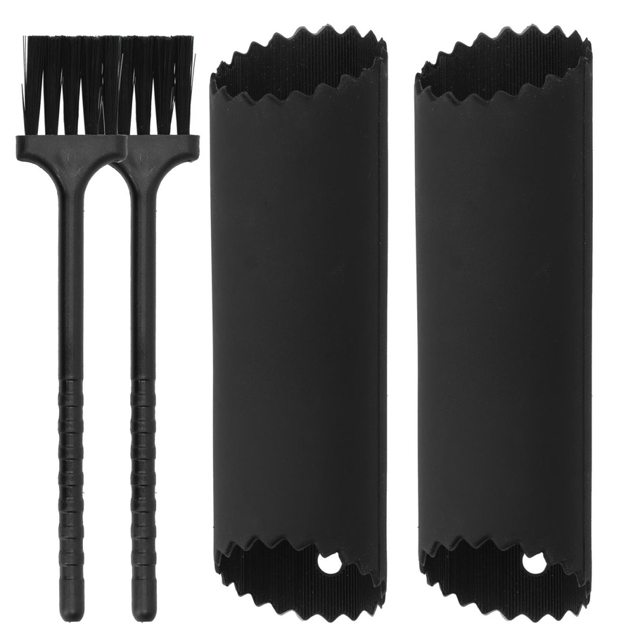 TOMTOP JMS Knoblauchschäler Set aus Silikon in Schwarz mit Walze und Bürste für die Küche - Bild 5