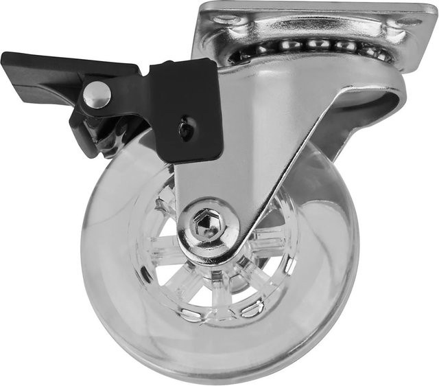 SO-TECH Möbelrolle SWIFT mit Feststeller, Durchmesser: 50 mm, Tragkraft: 35 kg, Transparent - Bild 1