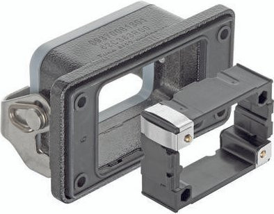 HARTING Anbaugehäuse 09 37 006 0391 in Grau aus Aluminium - Bild 1