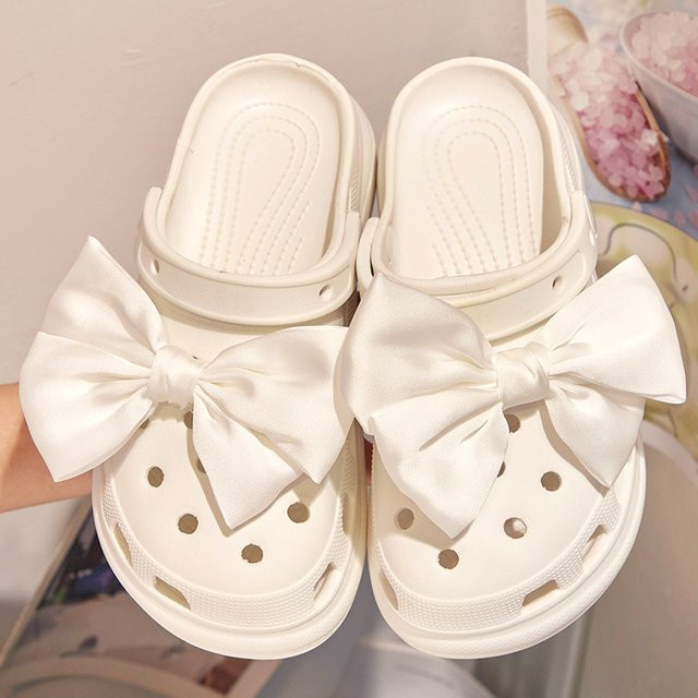 CHUJIE Schleifen-Schuhcharms, Satin, 1 Paar - Bild 1