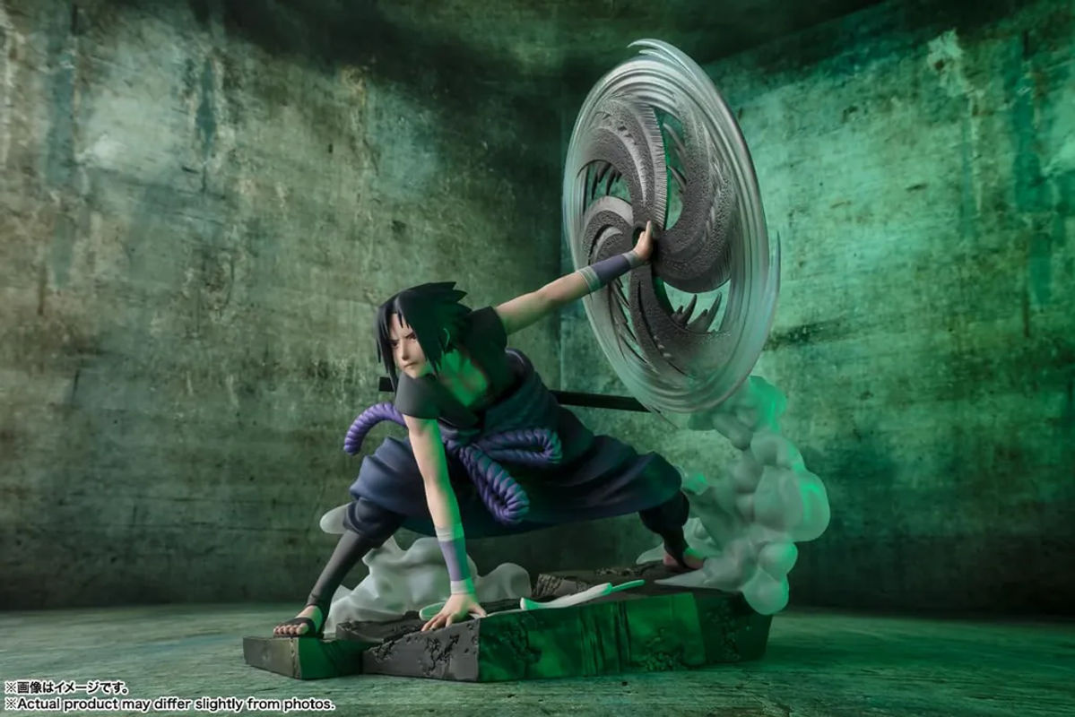 Figuarts ZERO Naruto Shippuden Uchiha Sasuke Mangekyo Sharingan Licht und Dunkelheit Komplettfigur aus Kunststoff, mehrfarbig, Höhe: 20 cm - Bild 5