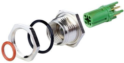 Metz Connect MMT371A115-0001 Leiterplattenbuchse mit 4 Polen für Sensoren in Grün und Multicolour - Bild 1