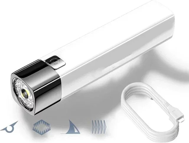 ESMARTER 2-in-1 Taktische LED-Taschenlampe mit Powerbank-Funktion und USB-Aufladung, Ultrahelle Mini-Außenbeleuchtung G3 mit 3 Modi - Bild 1