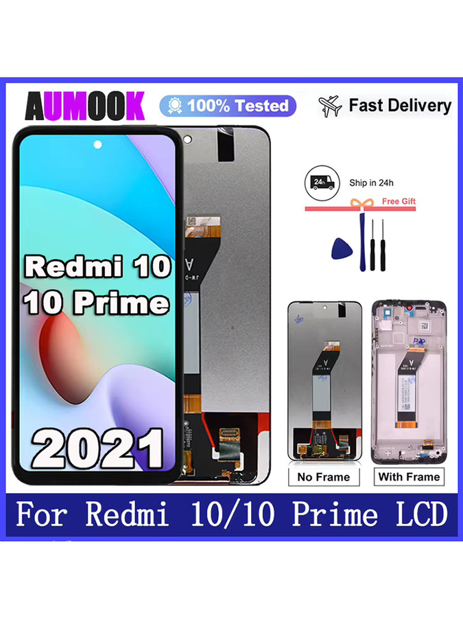 Xiaomi Redmi 10 LCD Display mit 6,5 Zoll Touchscreen Digitizer Montage in Schwarz - Bild 5
