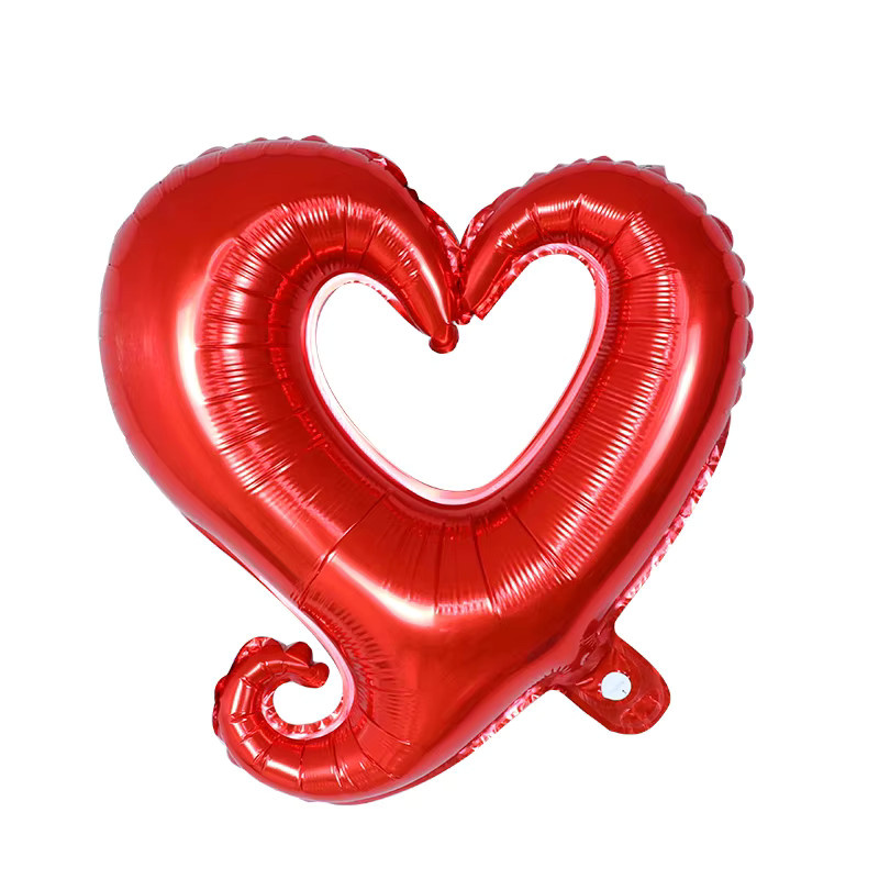 10er Set LQVYI Herz-Folienballons in Herzform für Hochzeit, Geburtstag und Valentinstag, 45,72 cm - Bild 2