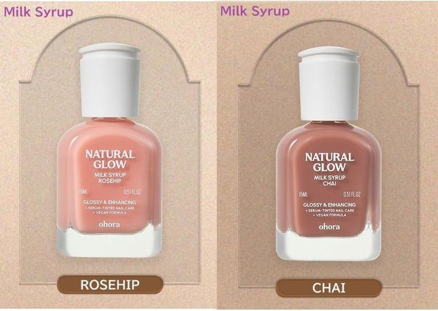 OHORA Sirup Nagelhärter Set Rosehip+Chai, 2 x 10 ml, Glänzend - Bild 1