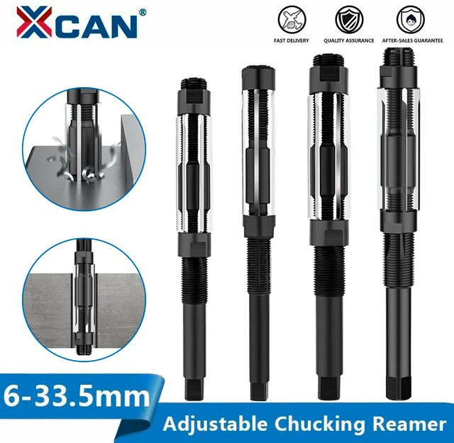 XCAN Einstellbare Handreibahle aus HSS-Stahl für den Bereich 6-33,5 mm zum Schneiden von Legierungen und Stahl - Bild 1