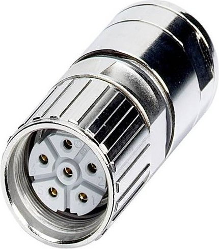 Phoenix Contact Leitungssteckverbinder power M23 Serie P30 1605532 SF-5ES1N8A80DU in Silber - Bild 1