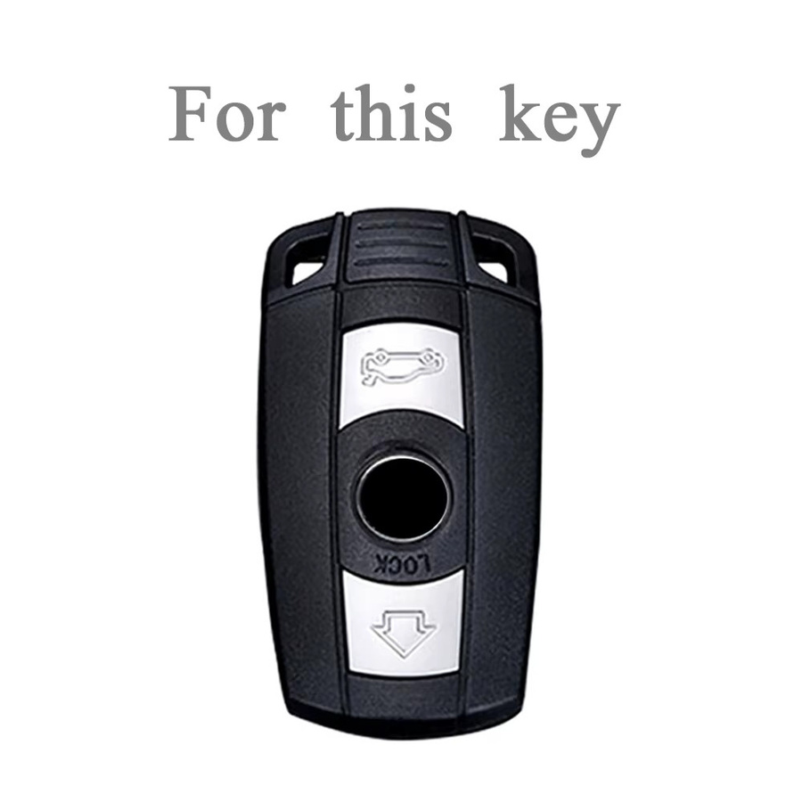 DAEFAR 3-Tasten TPU Autoschlüssel-Gehäuse Ersatz-Smartkey-Hülle für BMW 1er 3er 5er 6er Serie E61 E90 E82 E70 E71 E87 E88 E89 X5 X6 - Bild 3