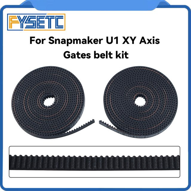 Snapmaker U1 XY-Achsen-Riemenkit mit hochpräzisem 6mm GT-Riemen in Schwarz für FDM-3D-Drucker - Bild 1