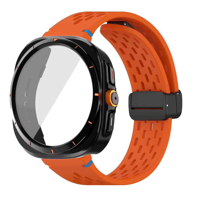 CAOWTAN Uhrenarmband Silikon, Magnet-Schnalle, Samsung Galaxy Watch 7 6 - Bild 5