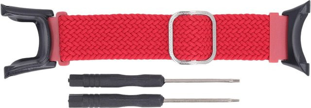 Neoglint Uhrenarmband geflochten, Nylon, rot, Unisex - Bild 1