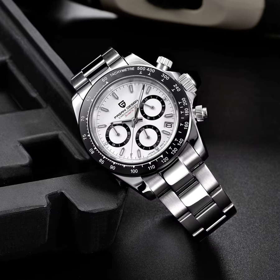 PAGANI DESIGN Chronograph, Quarz, Edelstahl, Saphirglas, Herren - Bild 2