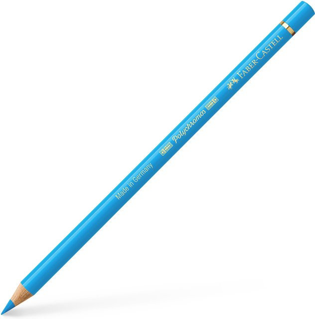 Faber Castell Polychromos Profi-Farbstift in Phthaloblau Hell - Bild 1