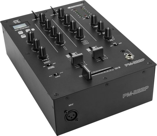 Omnitronic PM-222P 2-Kanal-DJ-Mixer mit Bluetooth in Schwarz - Bild 1