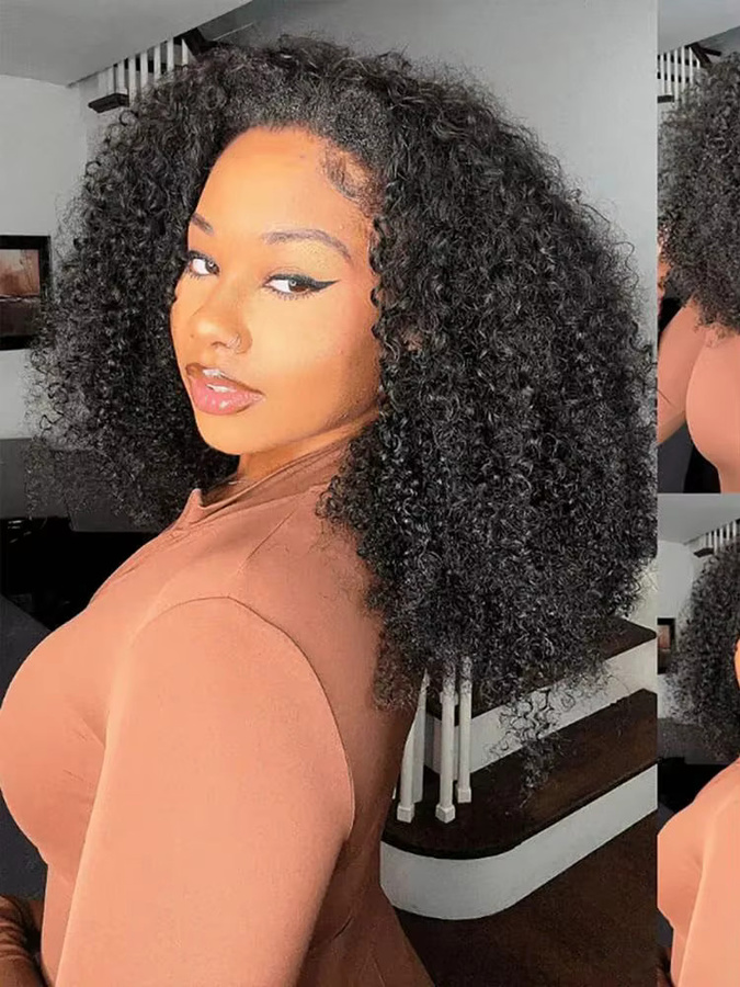 YARRA Echthaar Halbperücke, 180 % Locken, 3C4A, Damen - Bild 7