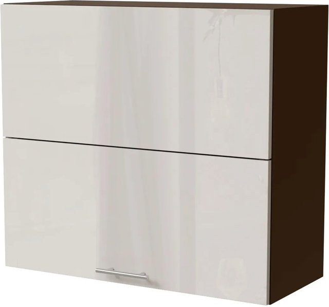 Feldmann-Wohnen Klapphängeschrank Brerra Lava in Creme Hochglanz, B/T/H: 80 x 32,5 x 72 cm - Bild 1
