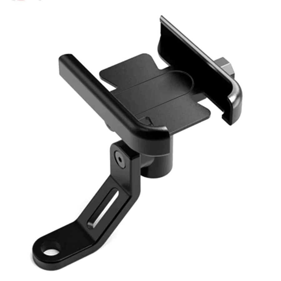 Motorrad und Fahrrad Handyhalterung für Rückspiegel und Lenker, kompatibel mit Xiaomi und iPhone, in Schwarz und Silber - Bild 5