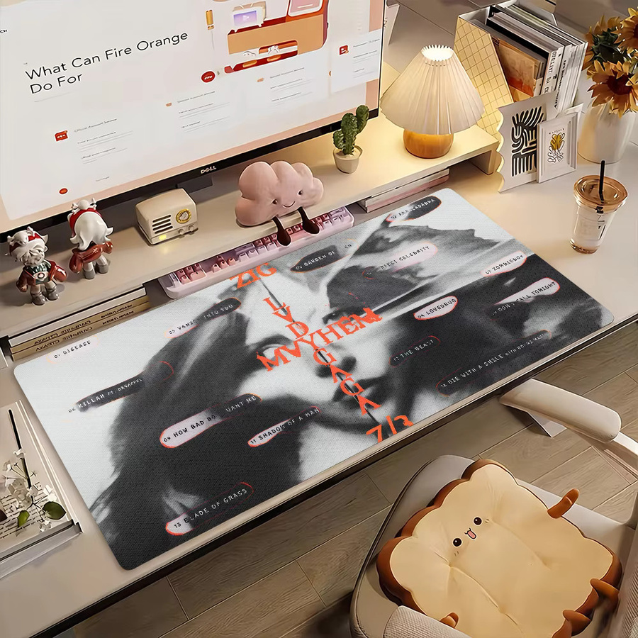 Singer L-Lady Gaga Mauspad, rutschfeste Gaming-Schreibtischunterlage für Laptop und PC, Multicolour - Bild 5