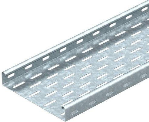 OBO Bettermann Kabelrinne 6053637, Farbe Silber, B/H/L: 30,0 x 3,5 x 300 cm - Bild 1