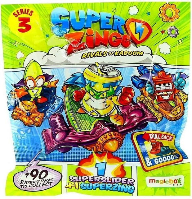 Super Zings 3 Figur + Superslider Set für Kinder ab 3 Jahren - Bild 1