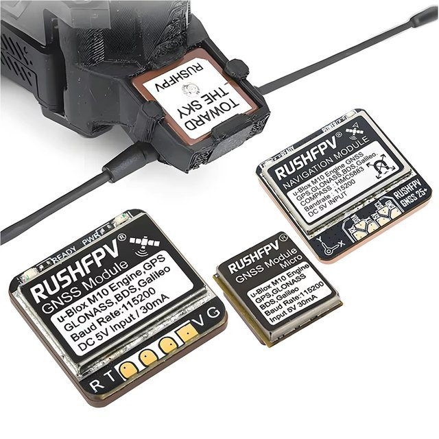 Rushfpv GNSS GPS Modul Ublox M10 in Schwarz - Bild 1