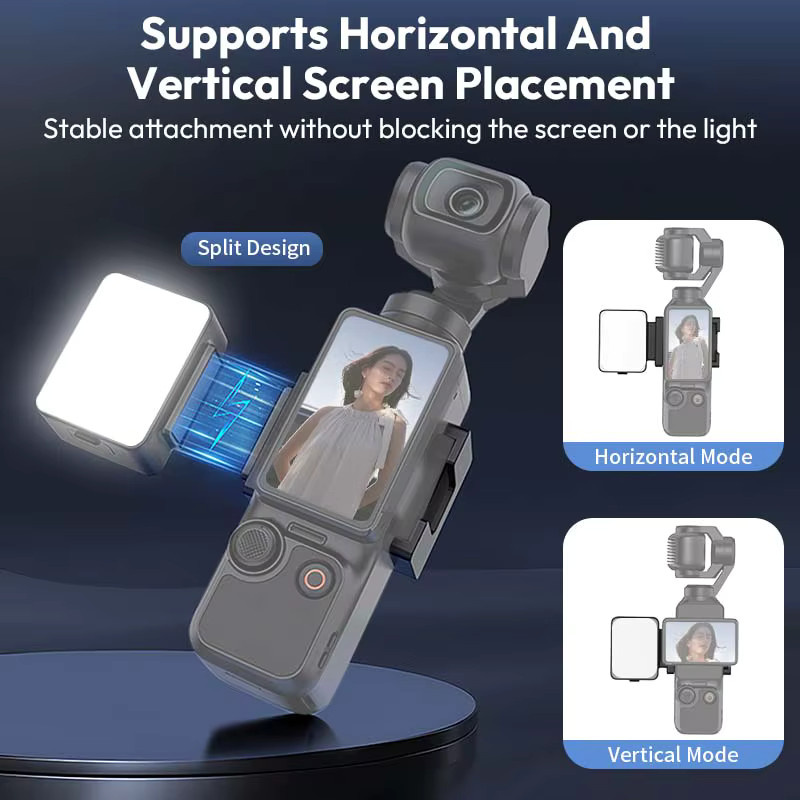 Ulanzi LM001 Pocket 3 magnetisches Mini-LED-Licht in Schwarz, wasserdichte Videoleuchte für DJI Osmo Pocket 3 zum Vlogging, 500 mAh wiederaufladbar - Bild 4
