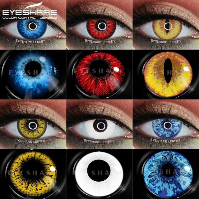 EYESHARE Jahreslinsen farbig, 2 Linsen - Bild 1