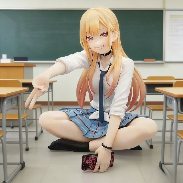 Bandai My Dress-Up Darling Kitagawa Marin, Sitzende Figur, Einzelfigur - Bild 1