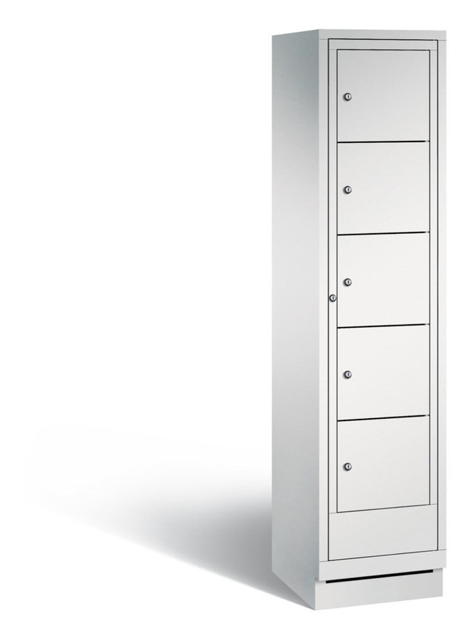 Wäscheausgabeschrank Comfort XL BIGBOXX in Weiß matt mit Scharniertüren und Metallbeschlägen - Bild 1