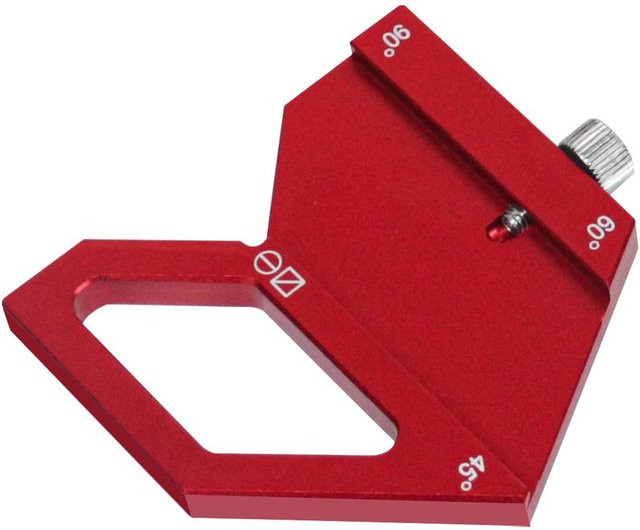 Kkmoon Multifunktionales MultiAngle Messlineal mit 45-60 Grad Ritzen für Holzbearbeitung und Glasritzen, Rot - Bild 1