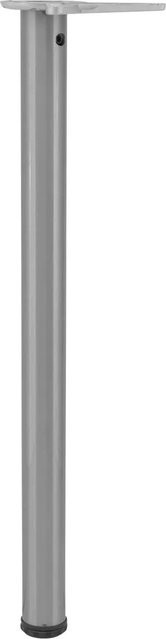 Camar Tischfuß Zylindrisch in Edelstahl-Optik Silber, Höhe: 70 cm, Durchmesser: 5 cm - Bild 1