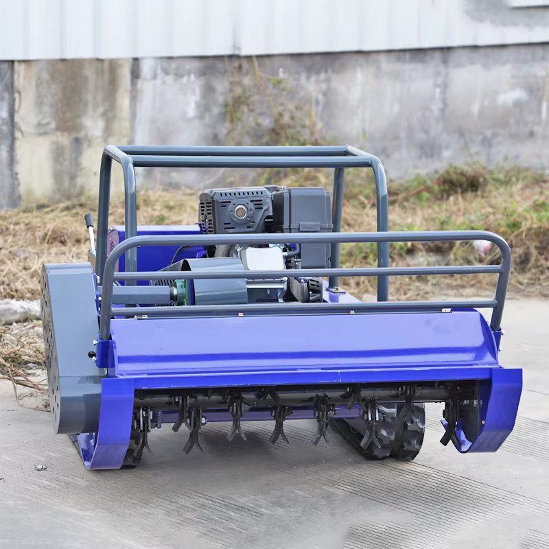 AIWEIYA Ferngesteuerter Allterrain-Grasschneider und -Zerkleinerer als Landwirtschafts- und Forstmulcher in Blau, Breite: 800-1200 mm - Bild 2