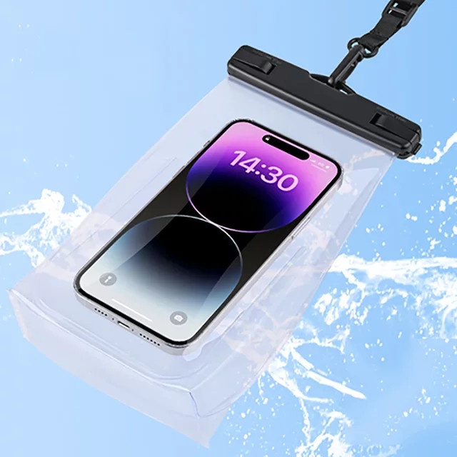 HAISSKY Wasserdichte Handy-Schutzhülle für iPhone 17, 16, 15, 14, 13, 12 Pro Max und Air Plus, transparente Schwimm-Tasche für Strand und Wasser - Bild 1