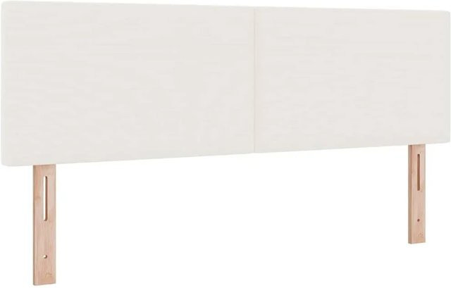 vidaXL Kopfteil aus Kunstleder in Creme, Breite: 160 cm - Bild 1