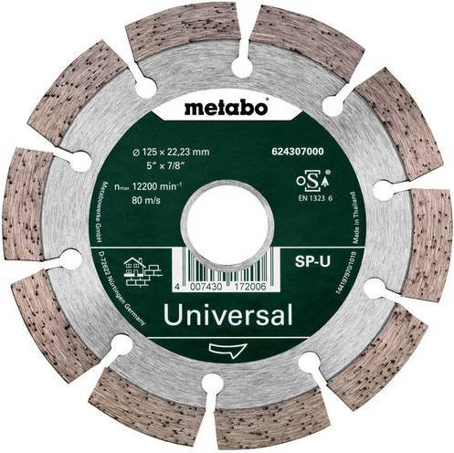 Metabo Diamanttrennscheibe Universal für Beton Durchmesser: 125 mm, Bohrung: 22,23 mm - Bild 1