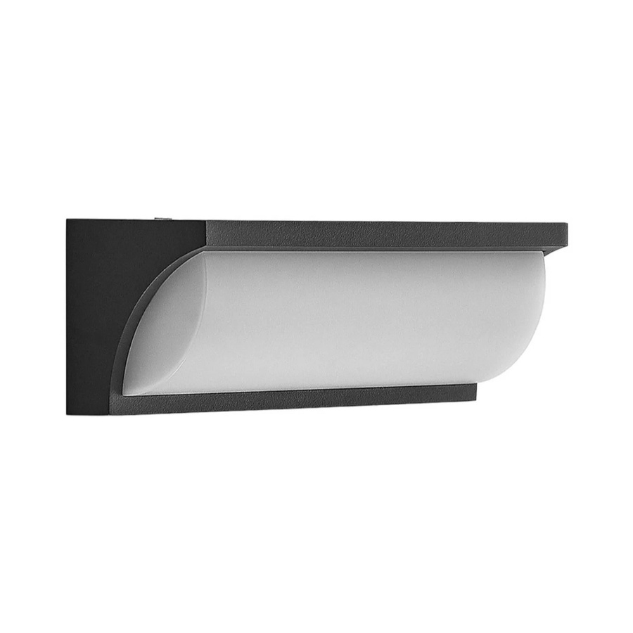 Lucande LED Außenwandleuchte Aune Modern Schwarz aus Aluminium und Polycarbonat - Bild 2