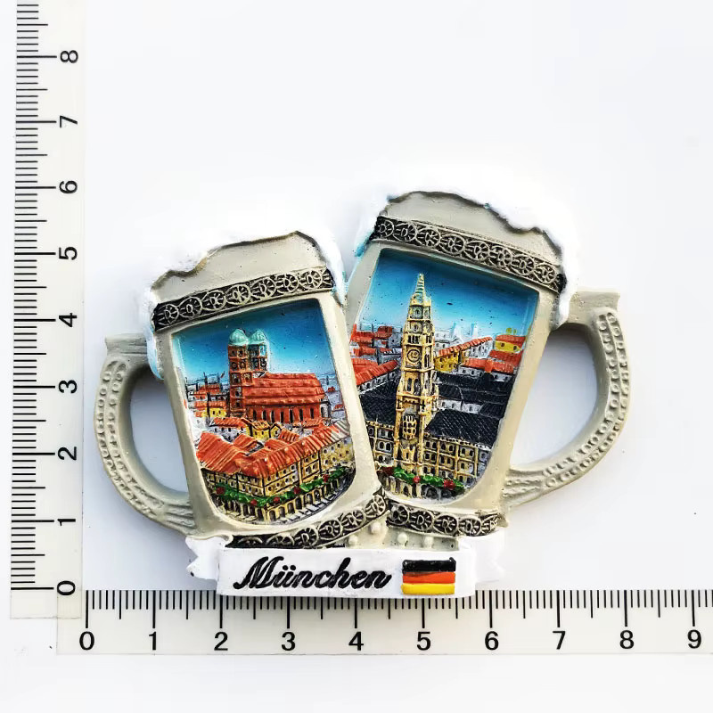 Deutschland 3D Kühlschrankmagnete aus Harz als Tourismus Souvenir in Mehrfarbig - Bild 3