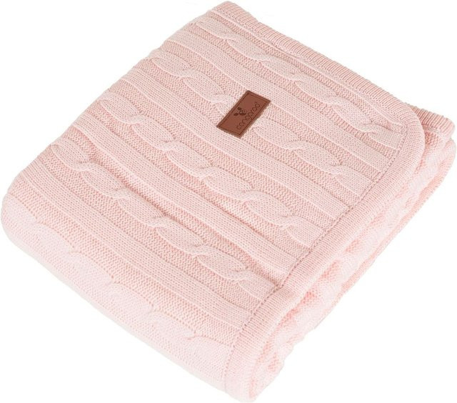 Cangaroo Babydecke Sherpy aus 100 % Baumwolle, Rosa, B/B/H: 100 x 75 cm - Bild 1