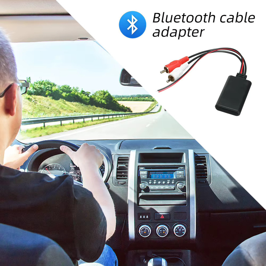 kebidumei Bluetooth Empfänger Modul mit 2 RCA Schnittstellen für Auto und Stereo Audio, Schwarz - Bild 3