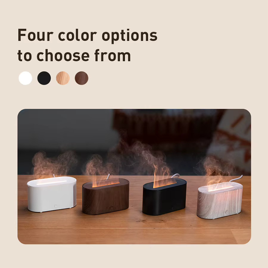 HAOYUNMA Mini-Aroma-Diffusor mit bunten Lichtern, USB-betriebener Luftbefeuchter für ätherische Öle in Weiß und Multicolour - Bild 4