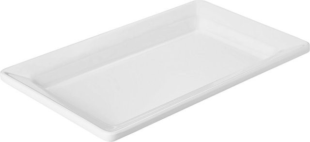 VEGA Buffetplatte aus Melamin GN 1/4 in Weiß, B/T/H: 26,5 x 16,2 x 3 cm - Bild 1