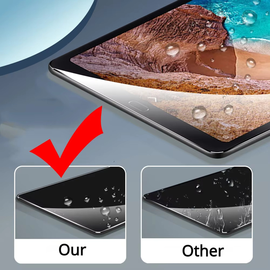 2er-Set Gehärtetes Glas Display Schutzfolie für Samsung Galaxy Tab S9 FE und Tab S9 FE Plus 12,4 Zoll (2023) SM-X610 X616B Transparent - Bild 4