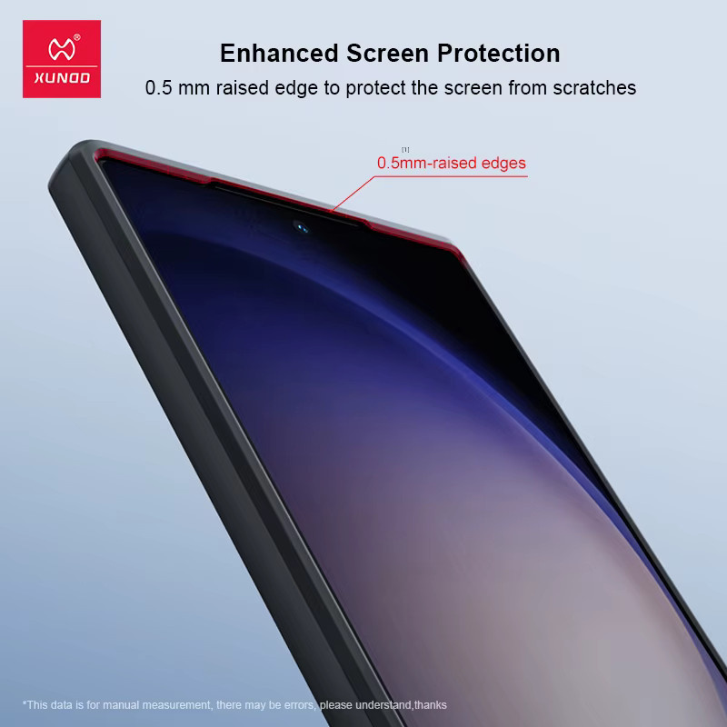 Xundd Schutzhülle für Samsung Galaxy S24 Ultra und S24 Plus, transparente stoßfeste und schlanke Telefonabdeckung - Bild 3
