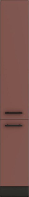 OPTIFIT Nizza407 Küchen-Apothekerschrank in Rostrot mit modernem Design und melaminbeschichteter Qualitätsspanplatte, Breite: 30 cm - Bild 1
