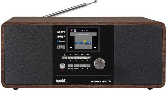 DABMAN i200 CD Radio-System mit Bluetooth, DAB+, FM und Internetradio in Braun - Bild 1
