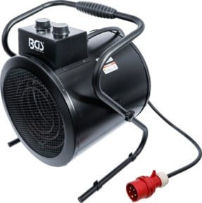 BGS Technic Heizlüfter 73373, elektrisch, 9 kW, Schwarz, mit Thermostat und Überhitzungsschutz - Bild 1