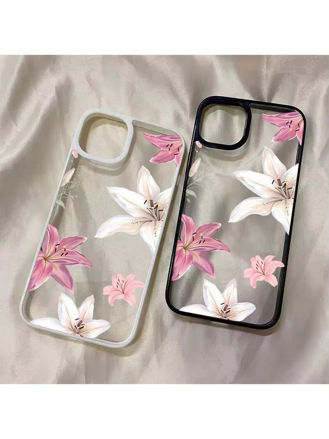 Transparente Handyhülle mit Lilien-Blumenmuster für Samsung Galaxy S26 Ultra, S25 FE, S24, S23, A56, A55, A54, A53, A52, A35, A34, A16, A15 und S21 - Bild 4