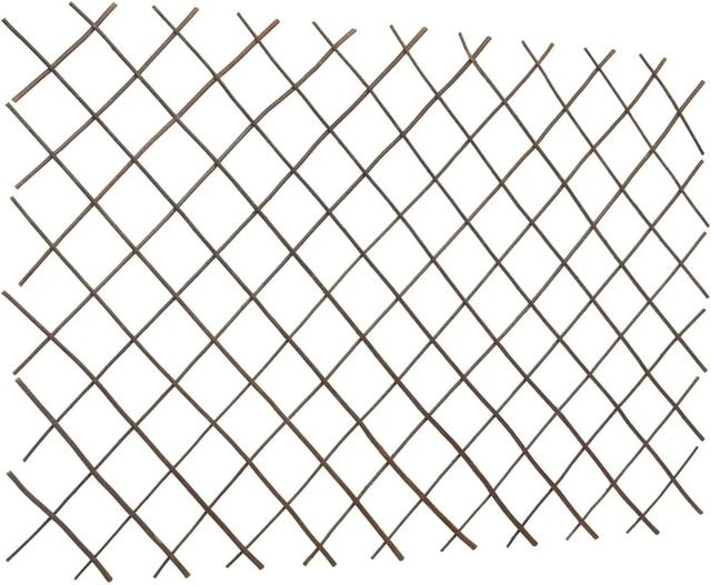 vidaXL Weidenzaun-Rankgitter aus Naturweide, 5 Stück, braun, H: 180 cm, B: 120 cm - Bild 1